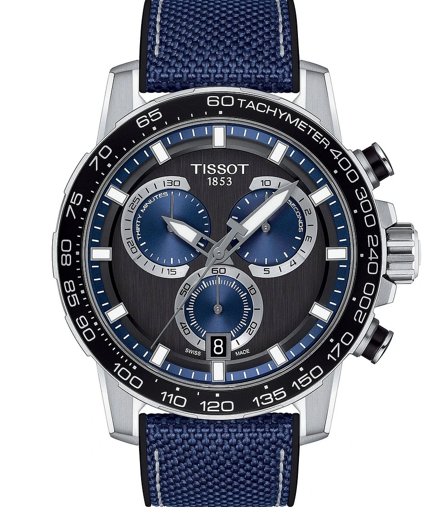 Tissot Men's Supersport Chronograph Fabric Strap Watch