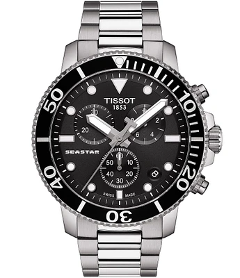 Tissot Seastar 1000 Black Dial Chronograph Watch