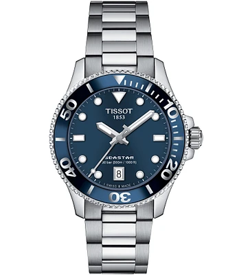 Tissot Sport Collection Unisex Seastar 1000 Quartz Analog Stainless Steel Bracelet Watch