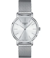 Tissot Women's Everytime Quartz Analog Mesh Stainless Steel Bracelet Watch