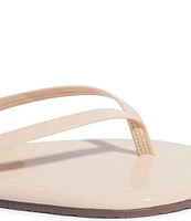 TKEES Lilly Glosses Patent Leather Thong Sandals