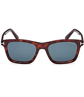 TOM FORD Men's Barron 54mm Tortoise Frame Square Sunglasses