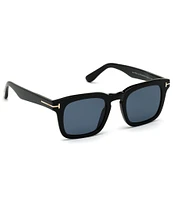 TOM FORD Men's Dax 48mm Square Polarized Sunglasses