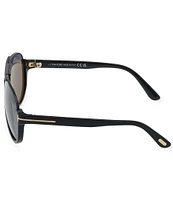 TOM FORD Men's Dimitry 59mm Aviator Polarized Sunglasses