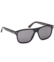 TOM FORD Men's Frances 58mm Square Polarized Sunglasses