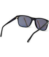 TOM FORD Men's Giulio 57mm Square Sunglasses