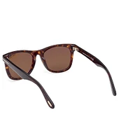 TOM FORD Men's Kevyn 52mm Tortoise Square Sunglasses