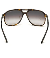 TOM FORD Men's Raoul 62mm Tortoise Navigator Sunglasses