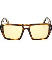 TOM FORD Men's Redford 56mm Navigator Sunglasses