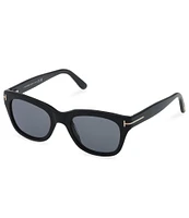 TOM FORD Men's Snowdon 52mm Square Polarized Sunglasses