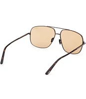 TOM FORD Men's Tex 62mm Navigator Sunglasses