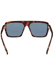 TOM FORD Men's Vincent 56mm Tortoise Frame Aviator Sunglasses