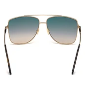 TOM FORD Unisex Reggie 61mm Aviator Sunglasses