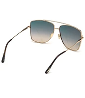 TOM FORD Unisex Reggie 61mm Aviator Sunglasses