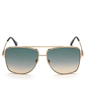 TOM FORD Unisex Reggie 61mm Aviator Sunglasses