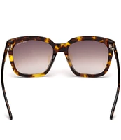 TOM FORD Women's Amarra 55mm Tortoise Frame Square Sunglasses