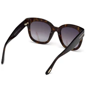 TOM FORD Women's Beatrix 52mm Tortoise Square Sunglasses