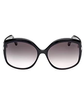 TOM FORD Women's Chiara 60mm Round Sunglasses