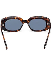 TOM FORD Women's Cielle 52mm Tortoise Frame Oval Sunglasses