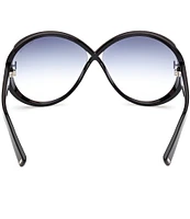 TOM FORD Women's Edie 64mm Round Sunglasses