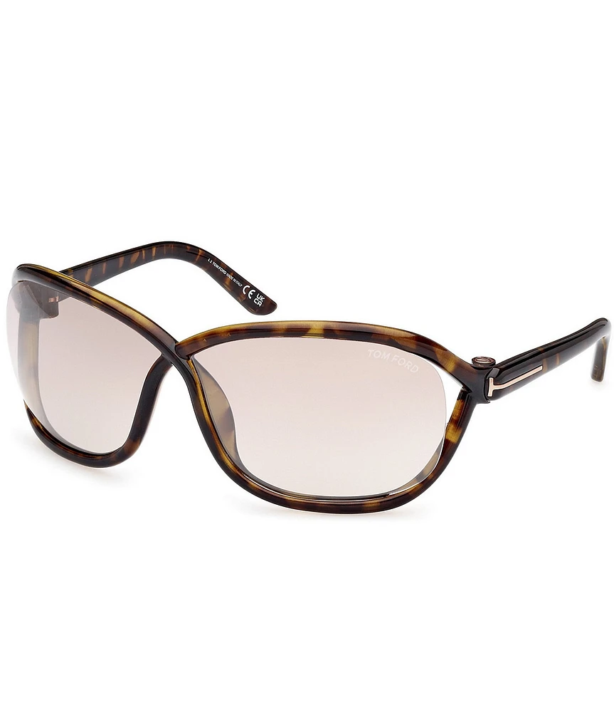 TOM FORD Women's Fernanda 68mm Tortoise Butterfly Sunglasses