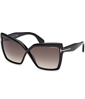 TOM FORD Women's Fiore 63mm Butterfly Sunglasses