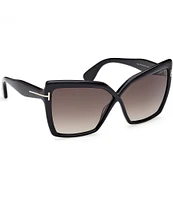 TOM FORD Women's Fiore 63mm Butterfly Sunglasses