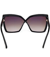 TOM FORD Women's Fiore 63mm Butterfly Sunglasses