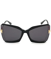 TOM FORD Women's Gia 63mm Butterfly Sunglasses