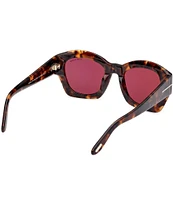 TOM FORD Women's Guilliana 52mm Tortoise Geometric Sunglasses