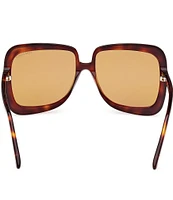 TOM FORD Women's Lorelai 59mm Tortoise Frame Square Sunglasses