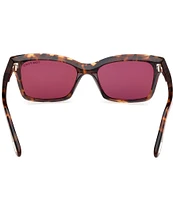 TOM FORD Women's Mikel 54mm Tortoise Square Sunglasses