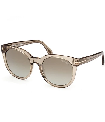 TOM FORD Women's Moria 53mm Transparent Butterfly Sunglasses