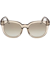 TOM FORD Women's Moria 53mm Transparent Butterfly Sunglasses