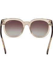 TOM FORD Women's Moria 53mm Transparent Butterfly Sunglasses