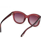 TOM FORD Women's Odette 53mm Round Gradient Sunglasses