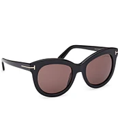 TOM FORD Women's Odette 53mm Round Sunglasses