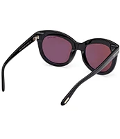 TOM FORD Women's Odette 53mm Round Sunglasses