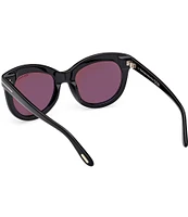 TOM FORD Women's Odette 53mm Round Sunglasses