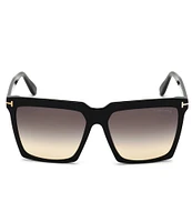 TOM FORD Women's Sabrina 58mm Square Sunglasses