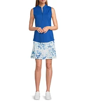 Tommy Bahama Abby Interlock Flora Fresco Peached Jersey Skort