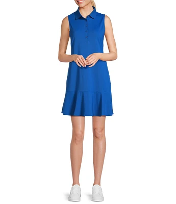 Tommy Bahama Abby Interlock Flounce Polo Swing Dress