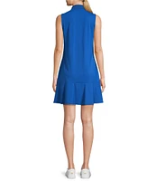 Tommy Bahama Abby Interlock Flounce Polo Swing Dress