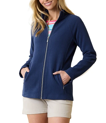 Tommy Bahama Aruba Full Zip Stand Collar Long Sleeve Sweatshirt