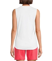 Tommy Bahama Ashby Cotton Slub Rib Round Neck Tank