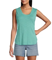 Tommy Bahama Ashby Cotton Slub Rib Round Neck Tank