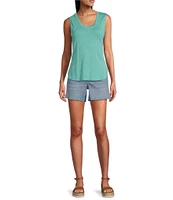 Tommy Bahama Ashby Cotton Slub Rib Round Neck Tank