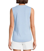 Tommy Bahama Ashby Cotton Slub Rib Round Neck Tank