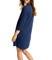 Tommy Bahama Ashby Isles Jersey Collared V-neck Pocketed Dress
