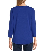 Tommy Bahama Ashby Isles Knit Scoop Neck 3/4 Sleeve T-Shirt